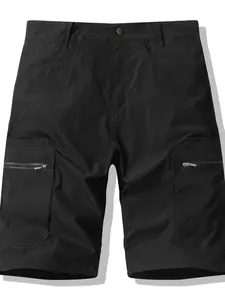 1 Pair Men's Tactical Cargo Shorts, Stretchy Ripstop Work Shorts with Multiple Pockets, Durable Utility Shorts for Construction, Hiking, Summer Casual Wear for Big & Tall