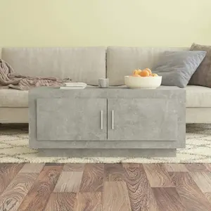 Coffee Table Concrete Gray 40.2"x19.7"x17.7" Engineered Wood