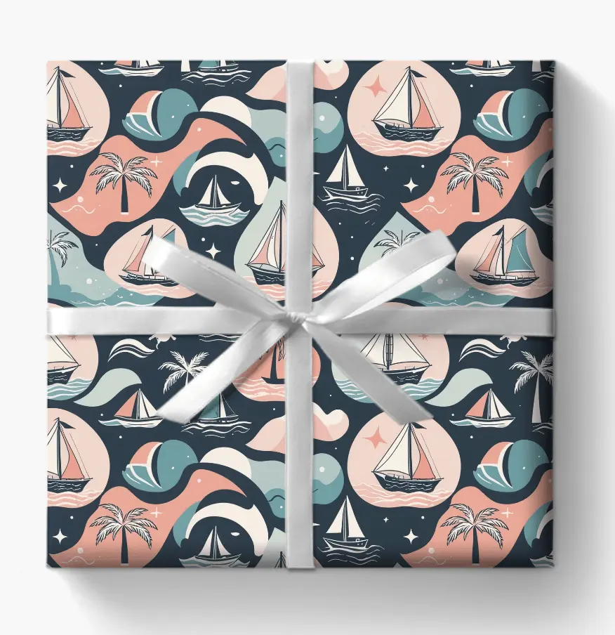 Pastel Beachy Wrapping Papers