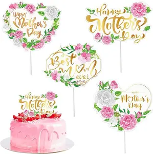 16pcs Happy Mother’s Day cake Topper Party Supplies Decoration