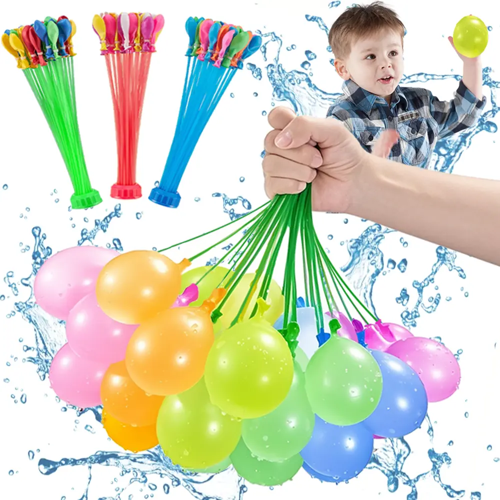 Quick-Fill Self-Sealing Instant Inflatable Water Balloons, High-Quality Natural Latex Eco-Friendly Pool Party Summer Toys for Kids, Adults