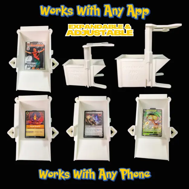 Card Scan Pro  Modular TCG Scanner for Pokmon, MTG, Lorcana & Sports!  Fits sleeved/unsleeved cards, works with any smartphone camera. - TikTok  Shop
