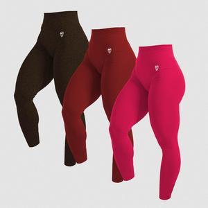 Gymreapers Infinity Seamless Workout Leggings for Women 3-Pack High Waisted Compression Tummy Control Leggings with Scrunch Back Squat Proof Fit for Gym Training Running Yoga Activewear Moisture-Wicking 4-Way Stretch Durable Fabric