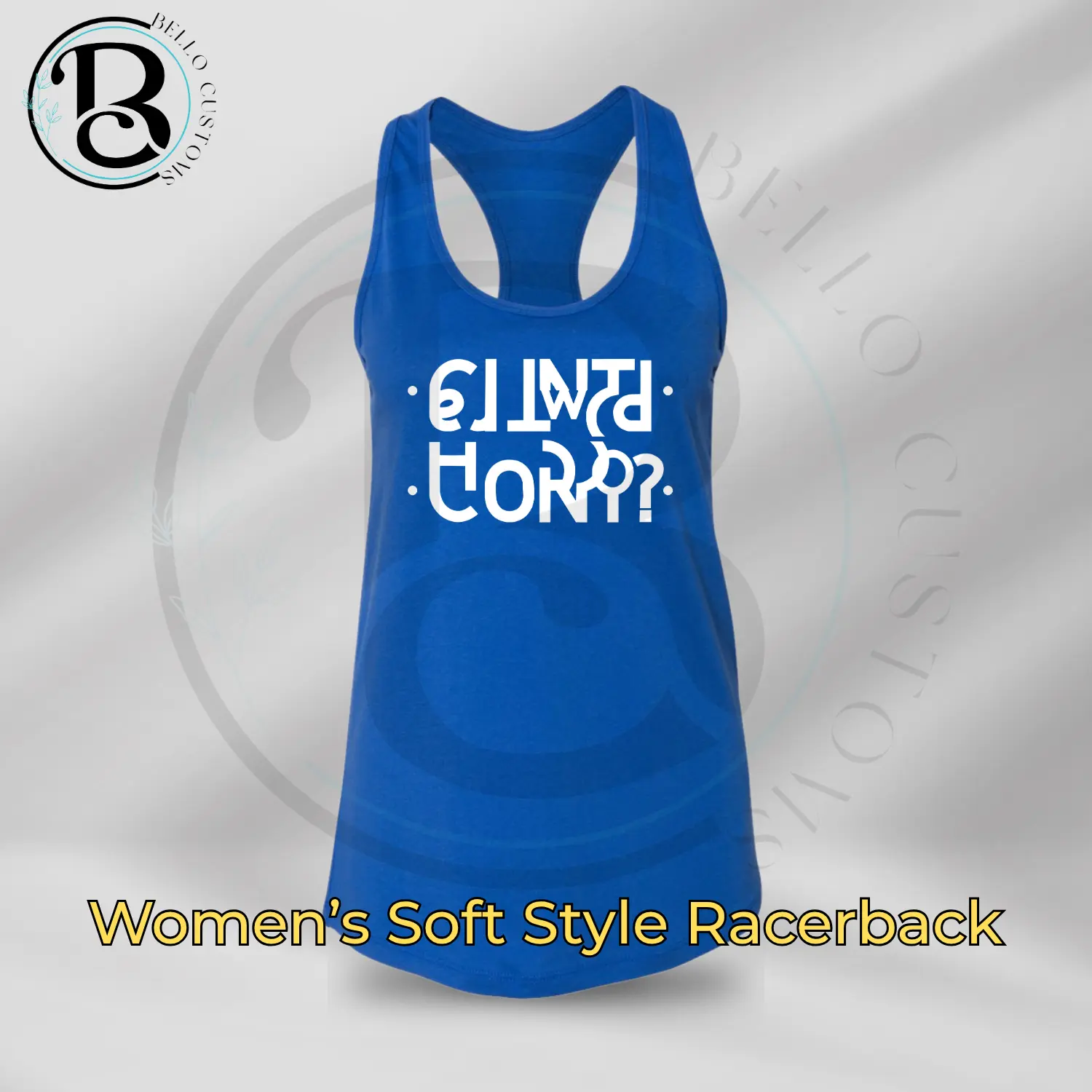 Class C (C U Next Tuesday) Secret Message Racerback Soft-Style Women's Tanktop