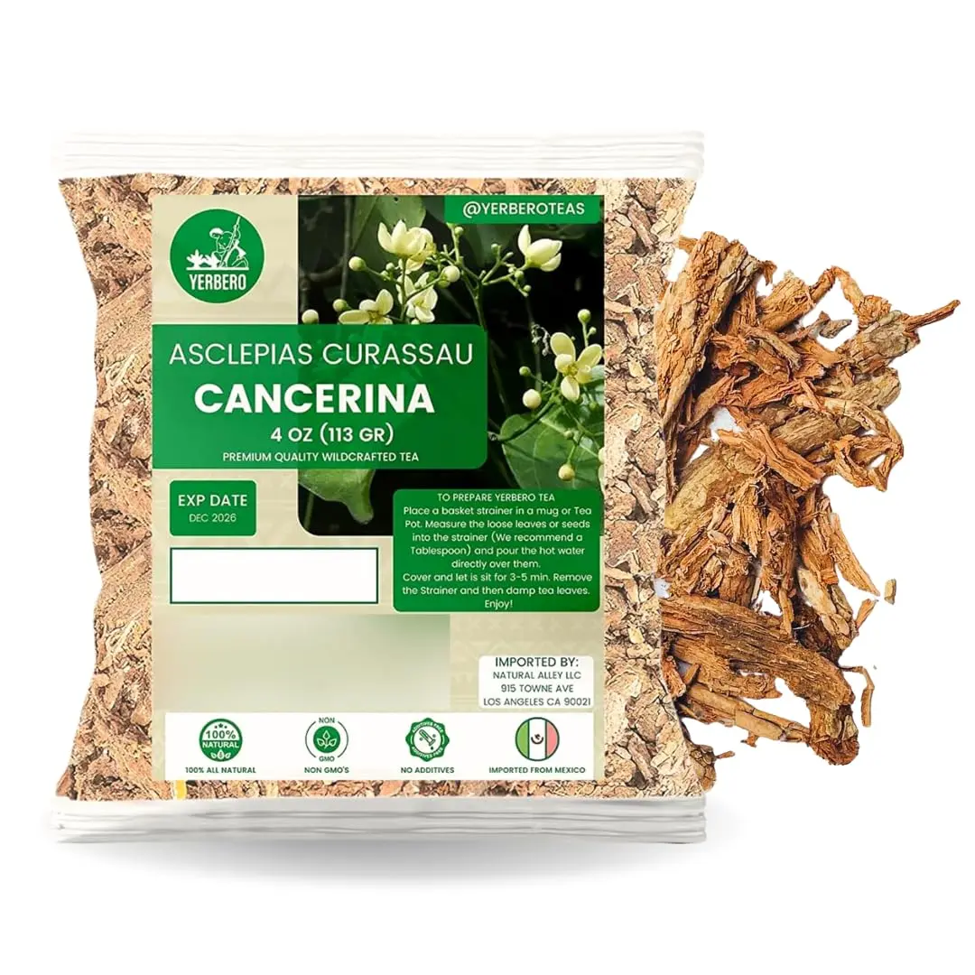 Yerbero - Cancerina Mexican Herbal Tea 4oz (114 gr) Calluna Vulgaris Te | Anahuac Cancerian | Stand Up Resealable Bag Crafted By Nature100% All Natural Fresh Tea Tea | Non-GMO | From Mexico