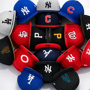 New Era MLB LA Dodgers NY Yankees 59FIFTY Fitted Baseball Hat – Flat Brim Streetwear Cap, Gorras de Béisbol para Hombre y Mujer, Vintage Urban Fashion USA 2026