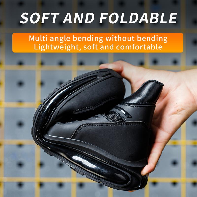 Men's Safety Boots Anti-Smash Steel Toe Anti-Puncture Kevlar Air Cushion Soft Sole Outdoor Construction Safety Boots Factory Work Shoes Autumn Winter Style