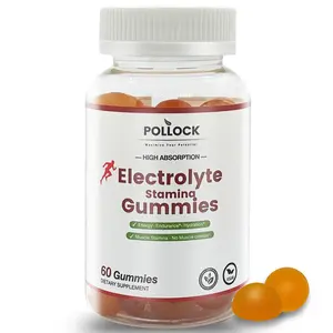 Electrolyte Gummies for Athletes – Orange Flavor, 60 Gummies for Electrolyte Replenishment, Enhanced Endurance & Muscle Cramp Prevention, 2 Gummies per Serving  Healthcare