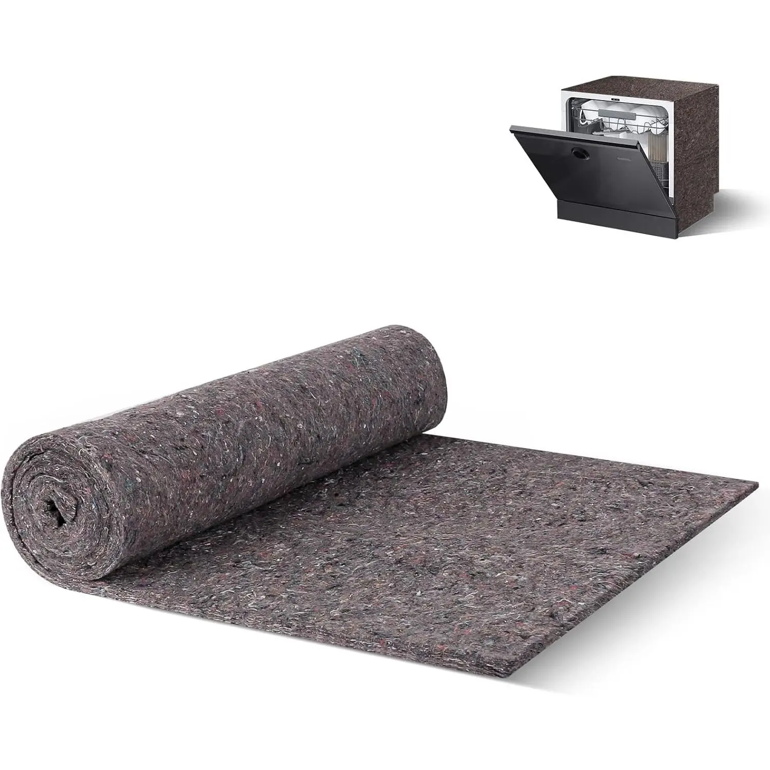Sound-Insulated Insulation Blanket for Dishwasher, Pipe, Wall - 18x70x0.4in Pipe Insulation Roll, Roll Form, Sound Blanket, 18 X 70 X 0.4 Inches