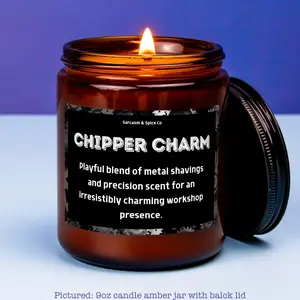 Machinist Gift Machine Operator Mechanical Engineer Gift Metalist Gift for Him Chipper Charm Future Machinist Graduation Candle Soy Wax