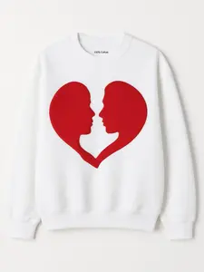 Be love t-shirt flame face shirt-3D puff vinyl design-trendy unisex streetWEAR TEE