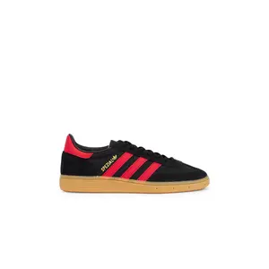 adidas Originals Handball Spezial Sneaker in Core Black, Gum2, & Better Scarlet