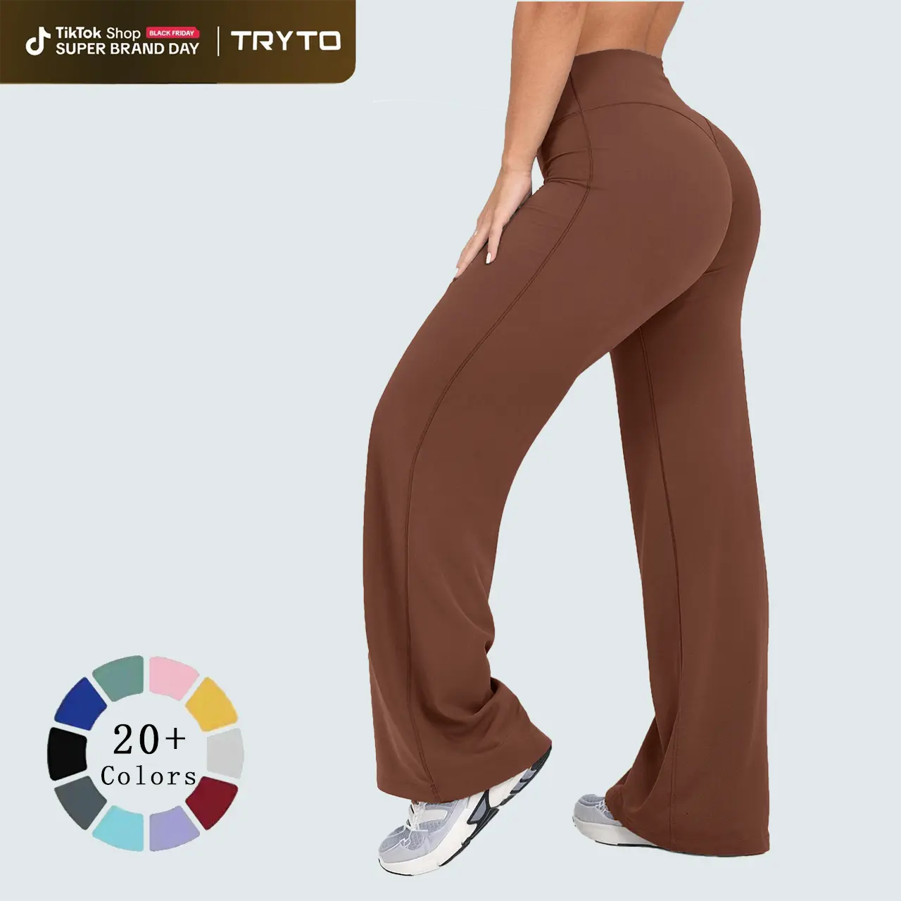 TRYTO SoftMotion Straight Leg Bottoms Fitness Sportswear Gymwear Casual Pants #BackToSchool
