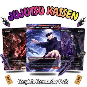 Dark Sorcerer Deck Proxy MTG – MTG Commander Cursed Spirit Theme | Custom Proxy Card Set | EDH Deck + Token