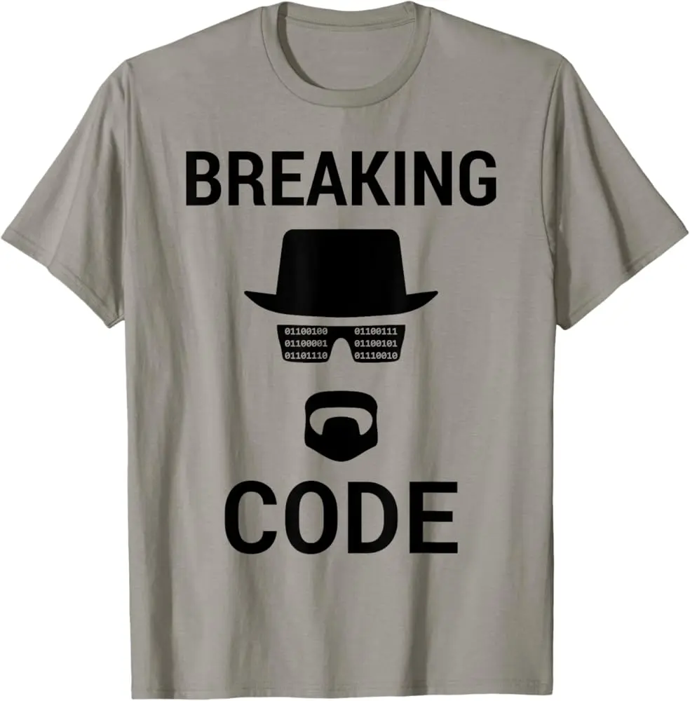 Breaking Code - Black Design For Computer Security Hackers T-Shirt