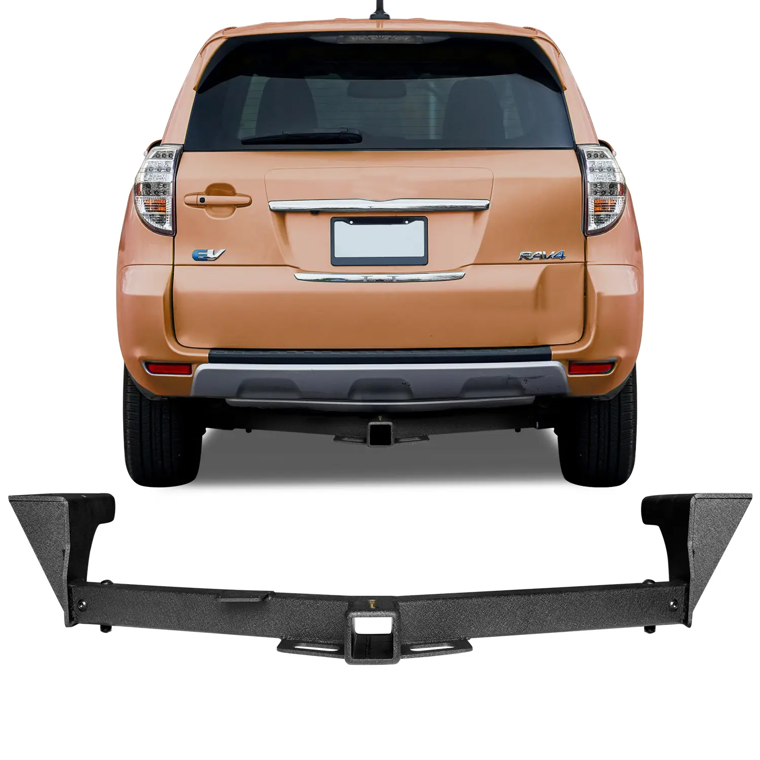 TIOYAR Class 3 Steel Trailer Hitch - 2-Inch Receiver, Powder Coated, Easy Installation, Custom Fit for 2006-2018 Toyota RAV4