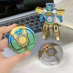 Transformative Robot Fidget Spinner Toy, Dual-Function Design, Stress Relief Toy, Ideal Gift for Boys, Unique Shape