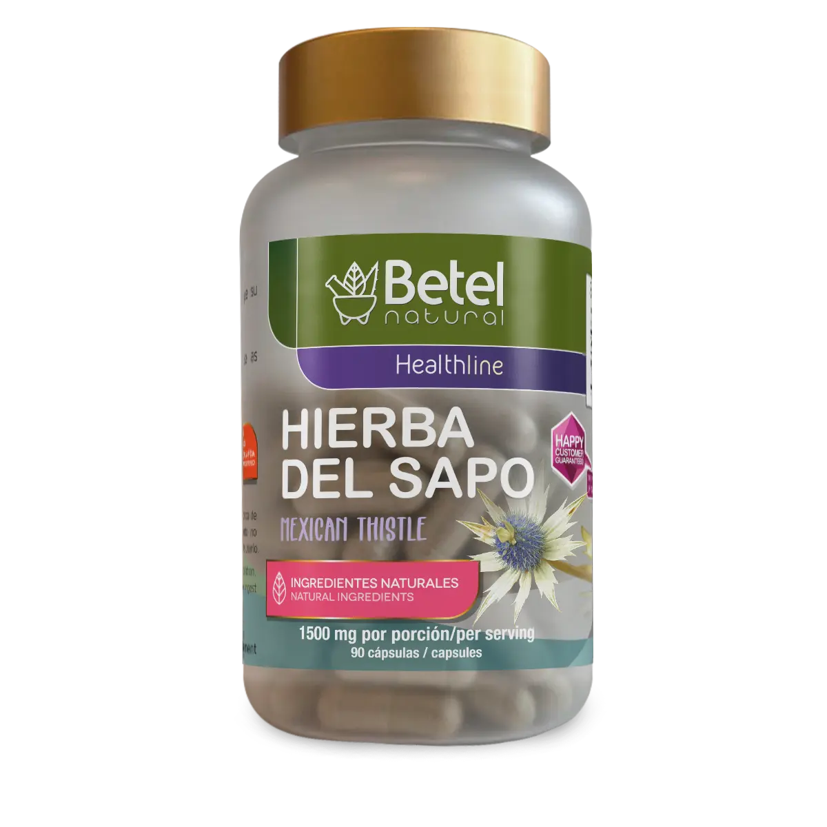 Healthline Organic Betel Hierba Del Sapo Edible Herbal Dietary Supplement - 90 Capsules, Natural Health Support for Adult Metabolism (Herbal Supplements Category), Natural Health Supplements