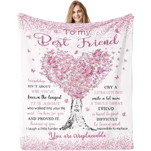 Best Friend Blanket for Best Friend Women - Ideal Gift for Women's Friendship and Graduation Celebrations