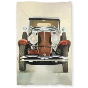 360 stand Twin Size Extra Long Duvet Cover - Classic Design, Vintage Luxury Car Print, Premium Bedding Linen for Home & Office Use, Ideal for Vintage Lovers, Microfiber Cloth
