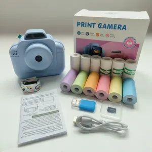 Portable Instant Print Camera Kit with Multiple Printing Papers, DIY Photo Function, Perfect for Travel, Birthday, Christmas Gifts
