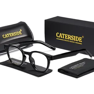CATERSIDE Fashion Blue Light Glasses - Unisex Business High quality Glasses Frame for Daily Commute Driving Deading Perfect for Beach Parties