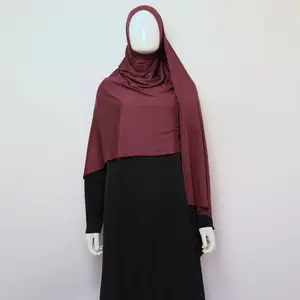 Premium Maxi Jersey Hijab - Burgundy