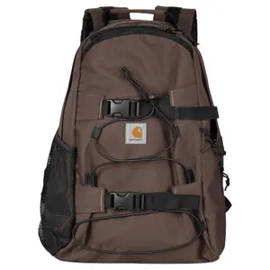 Carhartt WIP Kickflip Logo Zipper Backpack for Men in Mahogany Polyester