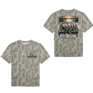 Fieldstone Mallard Spread Camo T-Shirt, Hunting Gear, Outdoors & Hunting Lifestyle Camo T-Shirt, Full Color, Full Size