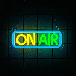 On Air Neon Sign for Streaming and Gaming Studios, Ideal Atmosphere Light for Live Broadcasts, Suitable for Influencers and Gamers
