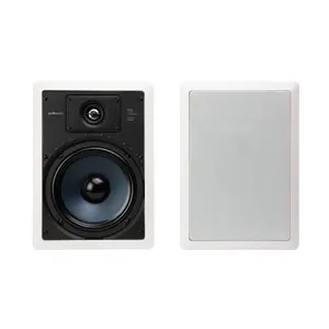 Polk Audio RC85i 2-Way Premium in-Wall 8" Speakers (Pair), Perfect for Damp and Humid Placement - Bath, Kitchen, Covered Porches (White, Paintable Grille) Aluminium Smartphone