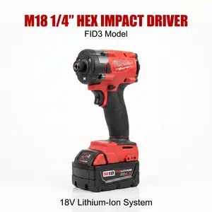 Milwaukee FID3 Cordless Impact Driver – 4-Speed 0-4400IPM, 11.4cm Length for Tight Spaces limited professional power tool