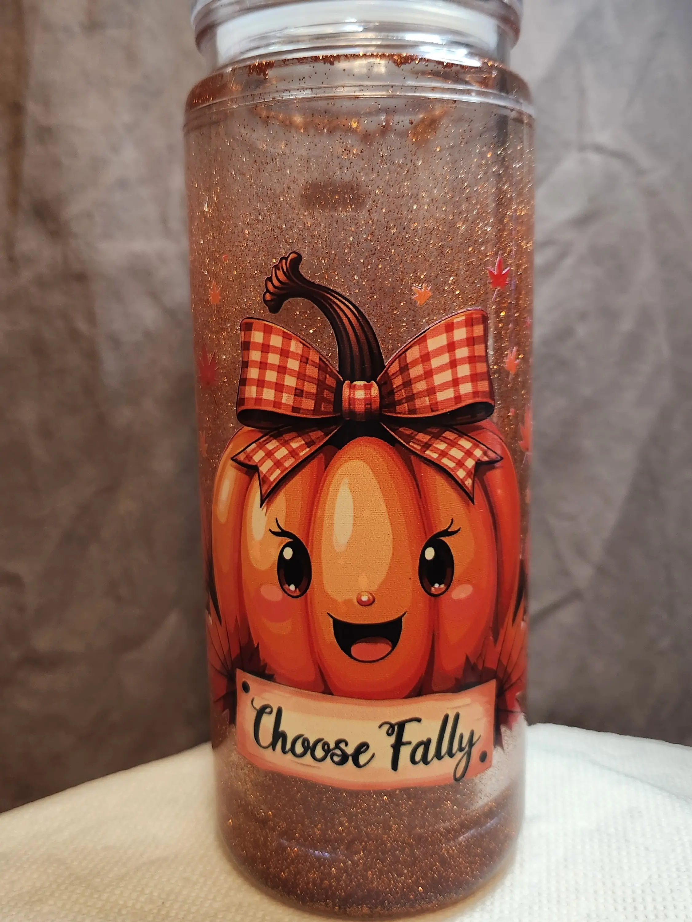 Fall Snowglobe Cups
