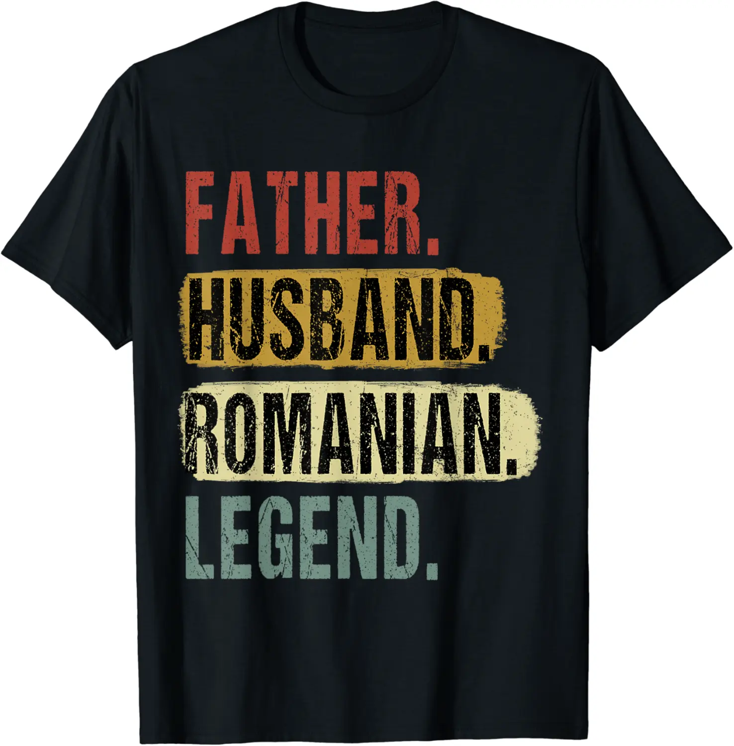 Father Husband Romanian Legend Romania Dad Father's Day T-Shirt - Viqarfaroo Shop 90B0C696XDWD