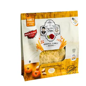 Rose Sisters Chips - Seasoned Baked Flour Tortilla Chips - Original Family Recipe (Savory) - Family Size (7.09oz) - 3 Pack