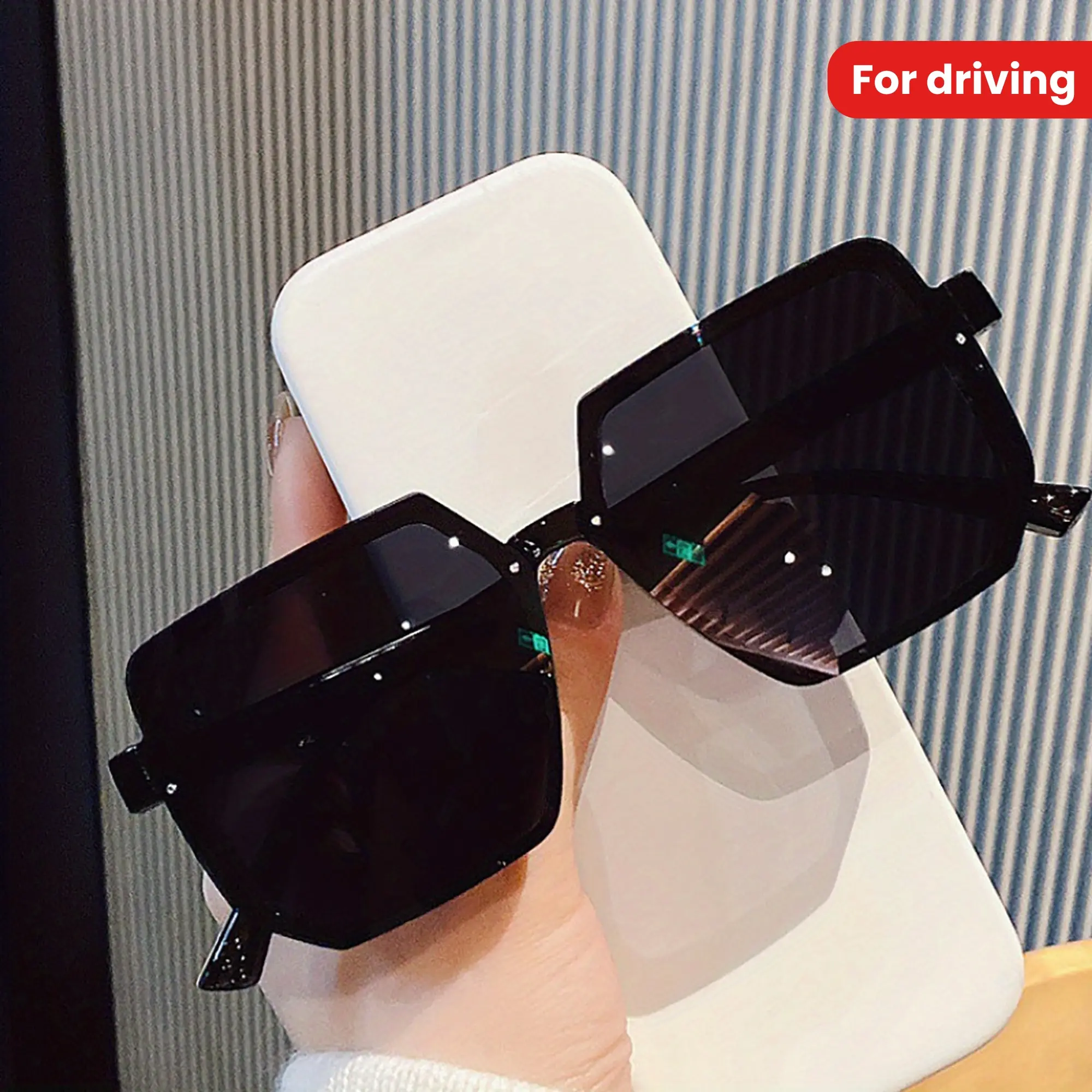 3pc/set New sunglasses for men and women, sun shading, driving, sunglasses, Korean version, trendy retro sunglasses