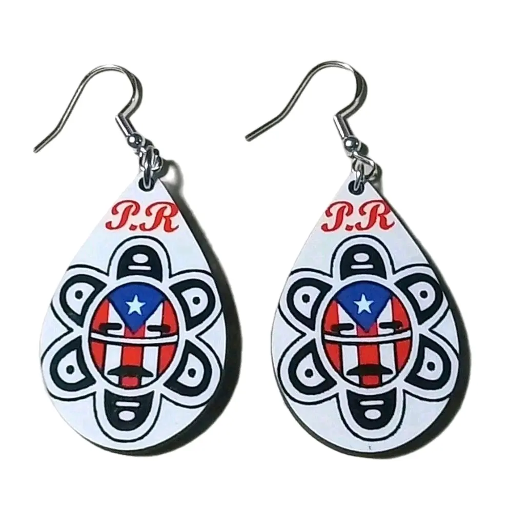 Puerto Rican Artisanal Earrings Set of 2 Pairs with Unique Design and Distinctive Style