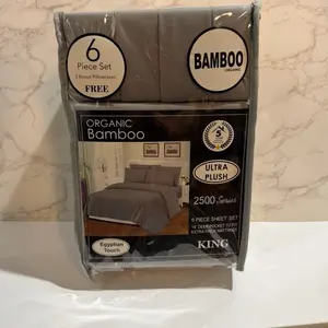 Gray Organic Bamboo Egyptian Touch Sheets