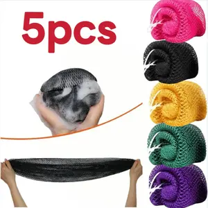 Authentic African Net Sponge Exfoliating Scrubber for All Skin Types Bath Sponge for Face Body Travel Portable Durable Gentle Exfoliation