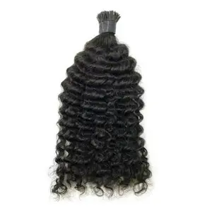 K-Tips Burmese Curly 100% Unprocessed Raw Hair 50 Pieces Fullness Through Ends Reusable Textured Patterns Steamed for Curl