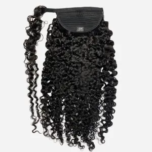 Sambi Off Black Wrap Ponytail