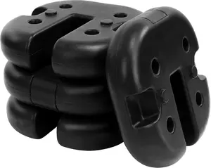 Canopy Weights Set of 4 with No-Pinch Design for Easy Installation and Removal to Secure Tents Canopies and Umbrellas at Outdoor Events 24 pounds