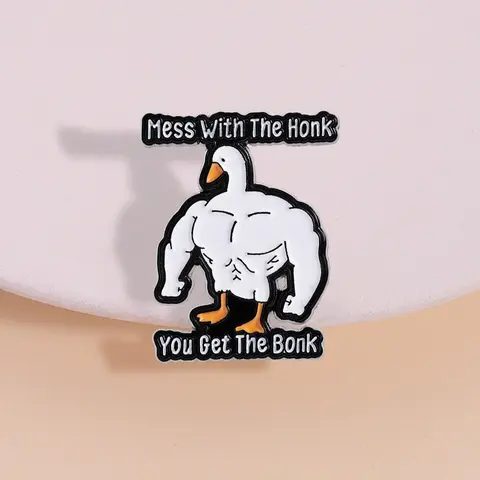 Goose Design Brooch, Durable Metal Pins, Fashion Brooch for Women & Men, Vintage Enamel Pin Suitable for Backpacks, Jeans, Scarves, Hats Decoration, Rooster Hat Pin, Fashion Accessory