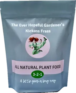 The Ever Hopeful Gardener's Kickass Frass All Natural Insect Frass for Soil & Plants 3-2-1 Ratio Small & Large Bags for Seed Starting Houseplants & Garden Soil Amendment