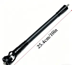 Weighted Carbon Balance Rod Damper for Compound Bow, Vibration & Noise Reduction Stabilizer with Shock-Absorbing Structure for Outdoor Archery Hunting and Daily Practice
