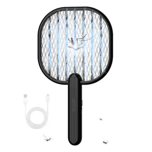 Aeroguard 3500V Electric Fly Swatter Racket, Battery Operated Bug Zapper with 9in Wider Coverage & 3MM Dense Grid, 5-Layer Safety Handheld Mosquito Killer for Camping, Yard, Car, Patio