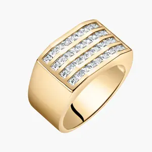 Men's Signet Ring Daily Birthday Anniversary Male Chunky