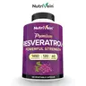 Nutrivein, Resveratrol Capsules, Natural Dietary Supplement, Antioxidant Formula for Healthy Aging & Immune Support, Fitness & Healthcare Support, 1450mg, 120 Capsules, 2 Capsules Daily