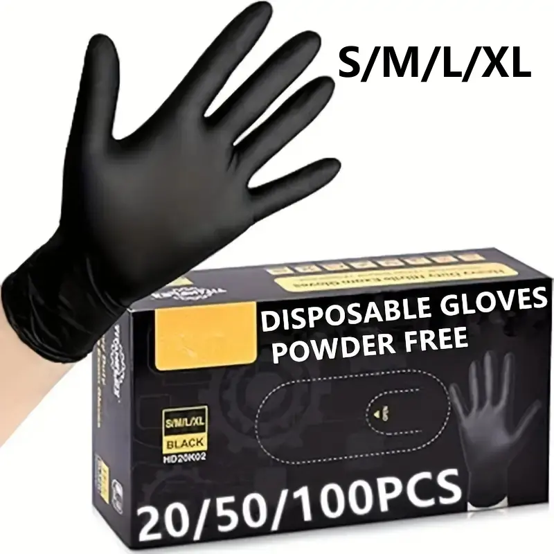 20/50/100PCS Disposable PVC Gloves, Multifunctional Household Cleaning Gloves, Fashionable Kitchen Gloves, Kitchen Accessories, Christmas Gift, Durable Cleaning Gloves, Cleaning Supplies