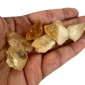 Citrine Rough Crystal Chips: carries the energy of expansion and prosperity (5 Pieces)
